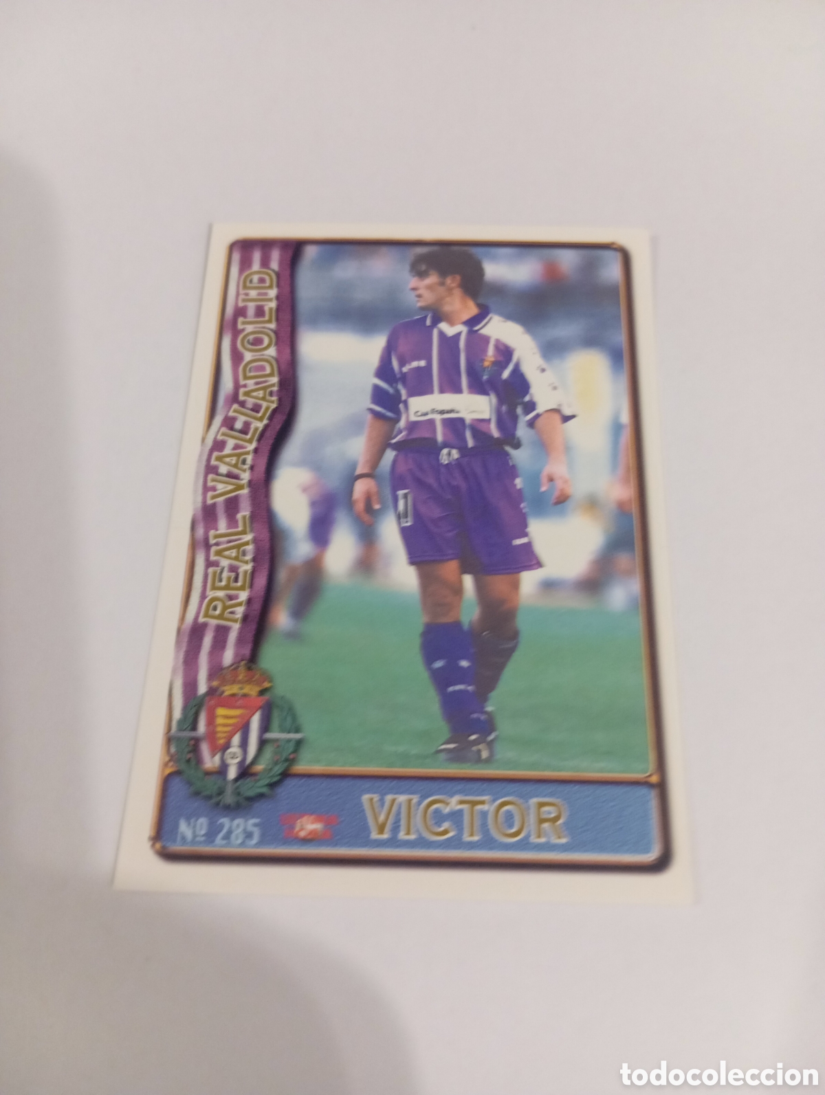 Cromos de f&uacute;tbol: 285 V&Iacute;CTOR UH Valladolid 96 97 MUNDICROMO FICHAS LIGA 1996 1997