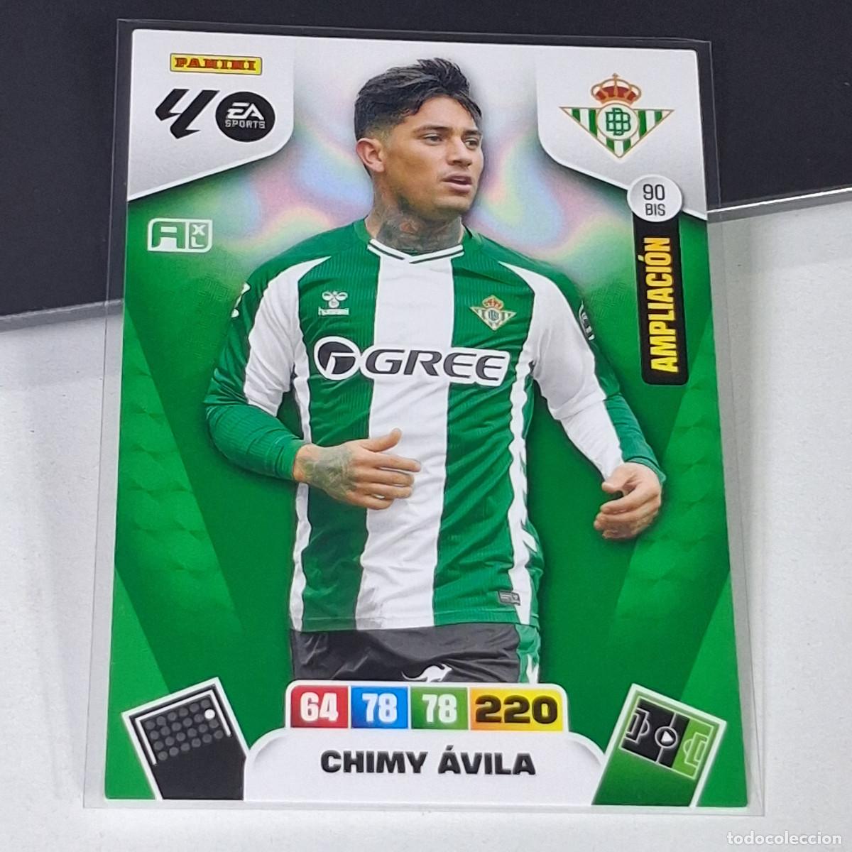 Cromos de f&uacute;tbol: D7 90BIS 90 BIS CHIMY AVILA BETIS AMPLIACION LIGA ADRENALYN XL 2025 2026 25 26 PANINI