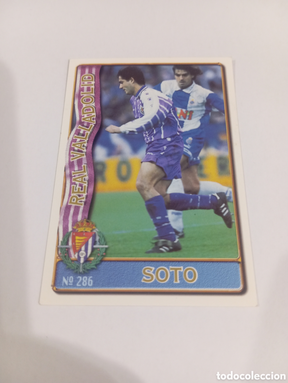 Cromos de f&uacute;tbol: 286 SOTO Valladolid 96 97 MUNDICROMO FICHAS LIGA 1996 1997