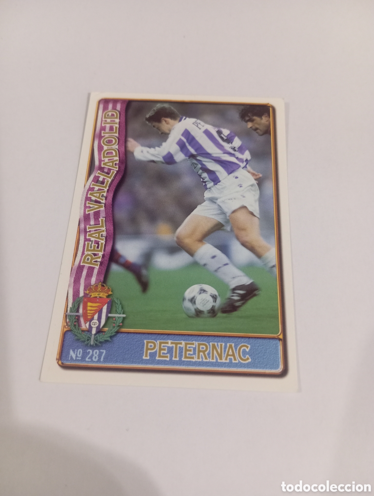 Cromos de f&uacute;tbol: 287 PETERNAC Valladolid 96 97 MUNDICROMO FICHAS LIGA 1996 1997