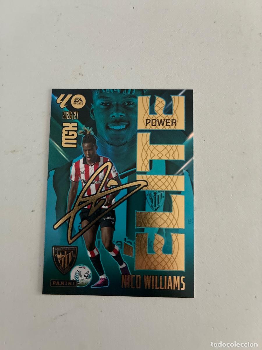 Cromos de f&uacute;tbol: 12 NICO WILLIAMS &Eacute;LITE POWER ATHLETIC CLUB MEGACRACKS 2026 2027