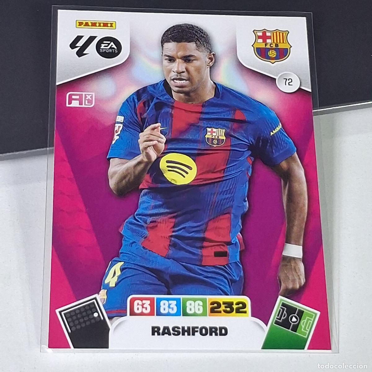 Cromos de f&uacute;tbol: D7 72 RASHFORD BARCELONA BAR&Ccedil;A LIGA ADRENALYN XL 2025 2026 25 26 PANINI
