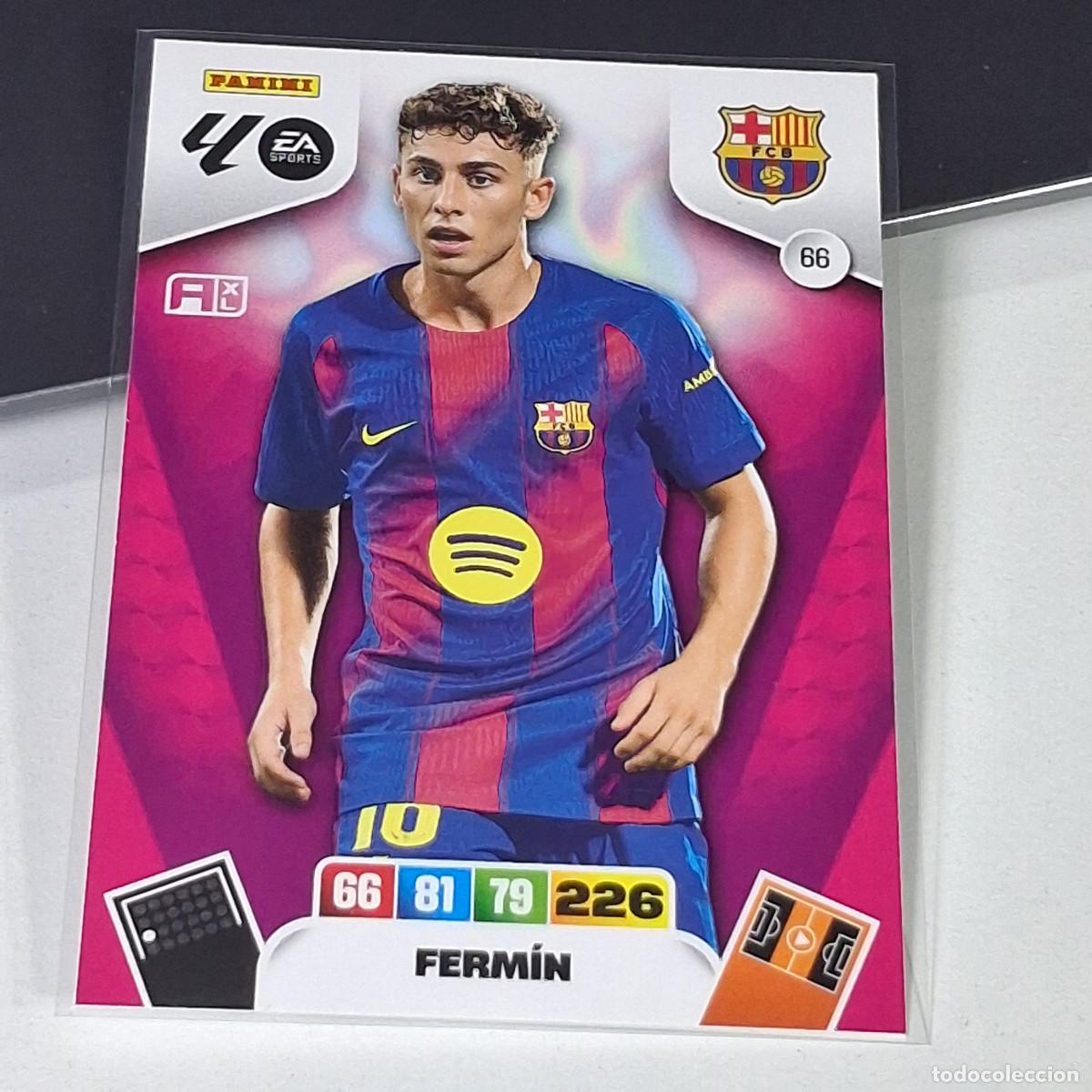 Cromos de f&uacute;tbol: D7 66 FERMIN BARCELONA BAR&Ccedil;A LIGA ADRENALYN XL 2025 2026 25 26 PANINI