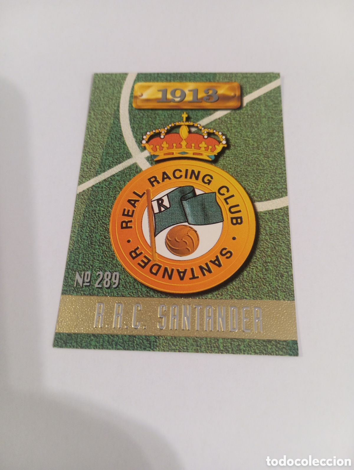 Cromos de f&uacute;tbol: 289 ESCUDO Racing Santander 96 97 MUNDICROMO FICHAS LIGA 1996 1997