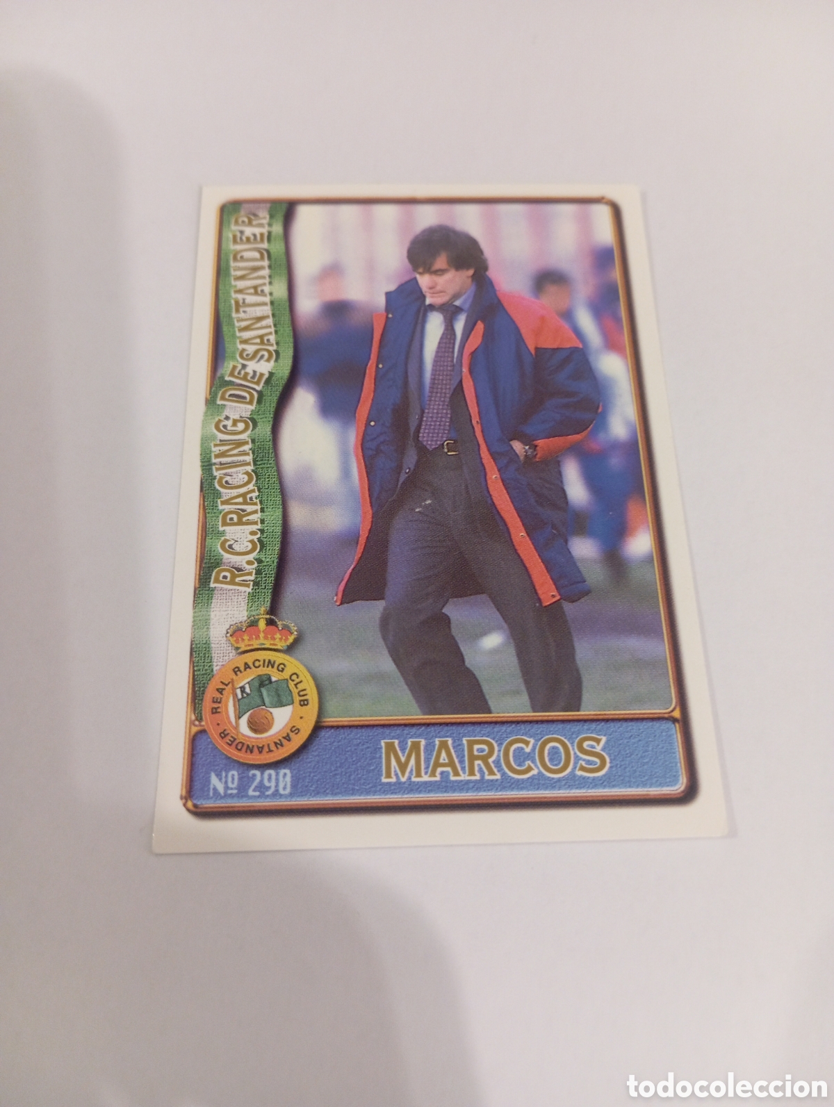 Cromos de f&uacute;tbol: 290 MARCOS Racing Santander 96 97 MUNDICROMO FICHAS LIGA 1996 1997