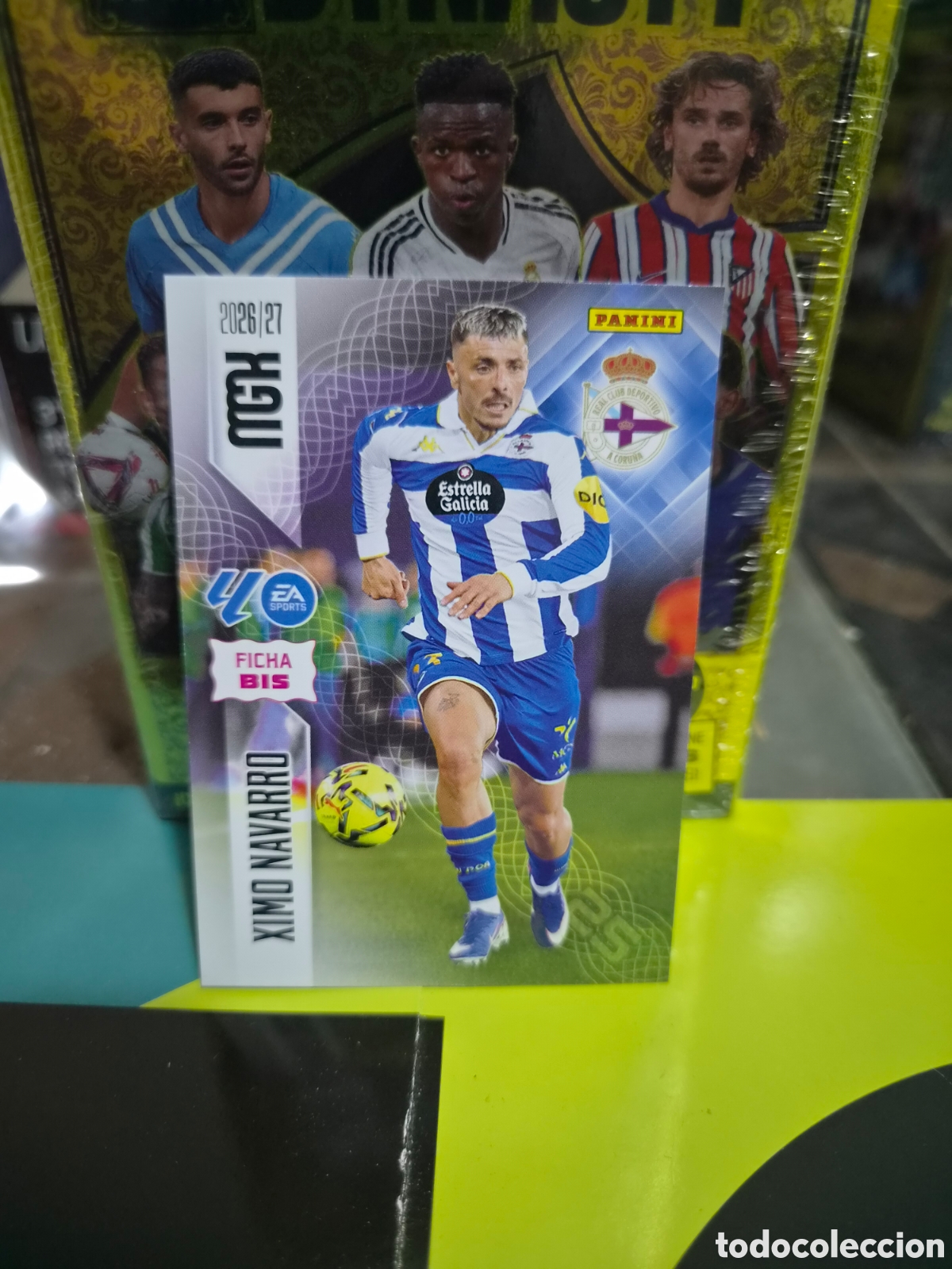 Cromos de f&uacute;tbol: N&deg;130Bis Deportivo La Coru&ntilde;a Ximo Navarro Megacracks 26/27