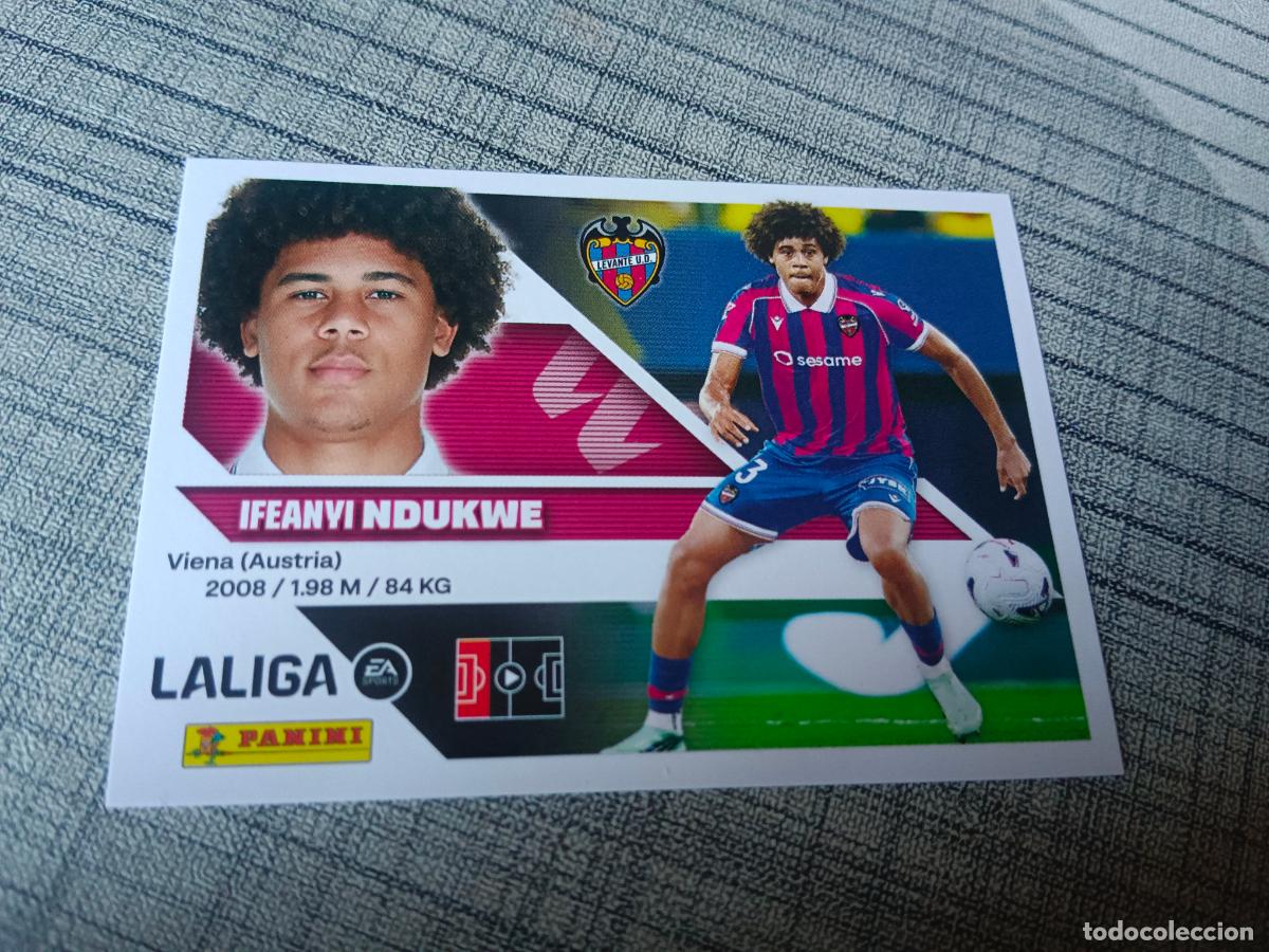 Cromos de f&uacute;tbol: TEMPORADA 2026 2027 26 27 COLOCA 10 BIS NDUKWE LEVANTE 4&ordf; CUARTA EDICION NUEVO