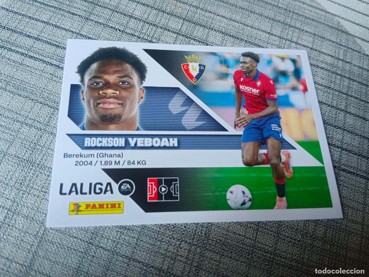 Cromos de f&uacute;tbol: TEMPORADA 2026 2027 26 27 COLOCA 7 BIS YEBOAH OSASUNA 4&ordf; CUARTA EDICION NUEVO