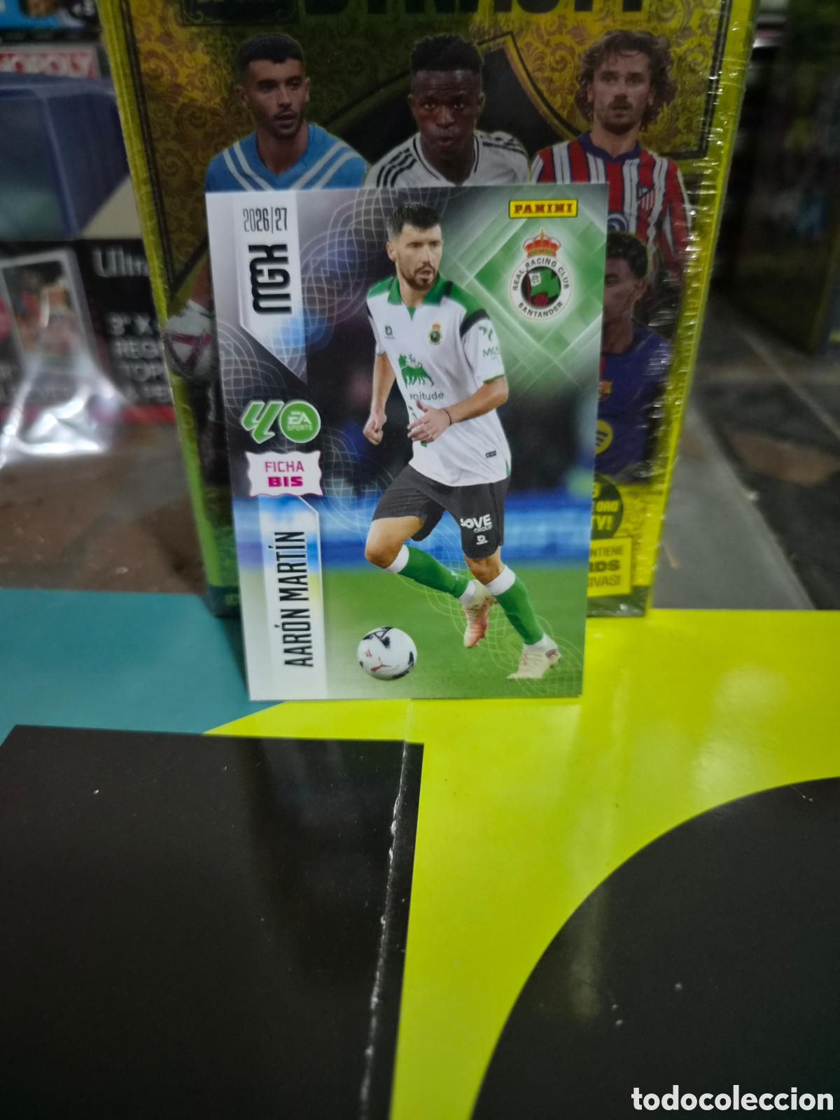 Cromos de f&uacute;tbol: N&deg;279Bis Racing de Santander Aaron Martin Megacracks 26/27
