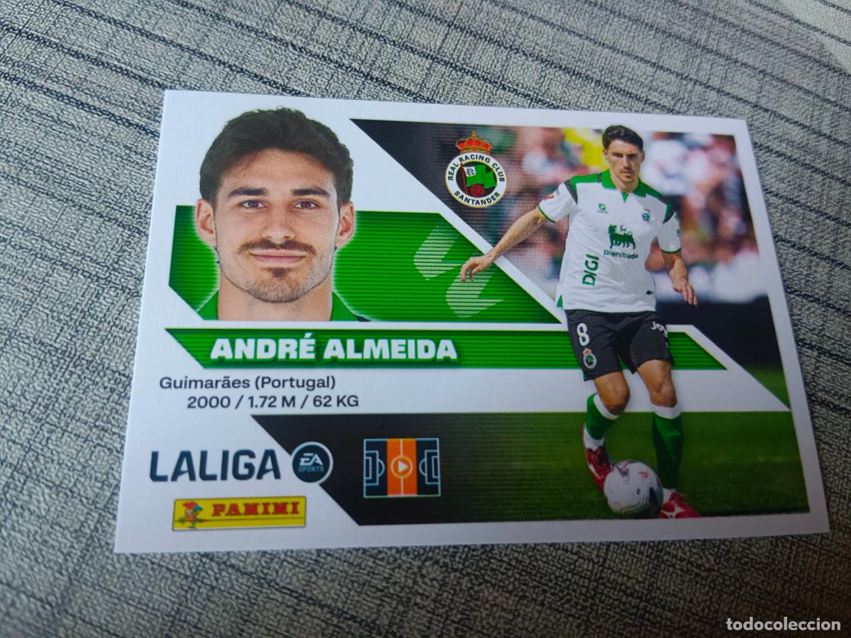 Cromos de f&uacute;tbol: TEMPORADA 2026 2027 26 27 COLOCA 14 BIS ANDRE ALMEIDA RACING DE SANTANDER 4&ordf; CUARTA EDICION NUEVO