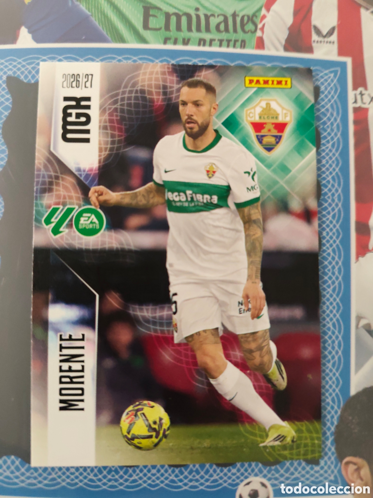 Cromos de f&uacute;tbol: MEGACRACKS 2026 2027 26 27 - PANINI - N&ordm; 158 MORENTE ELCHE