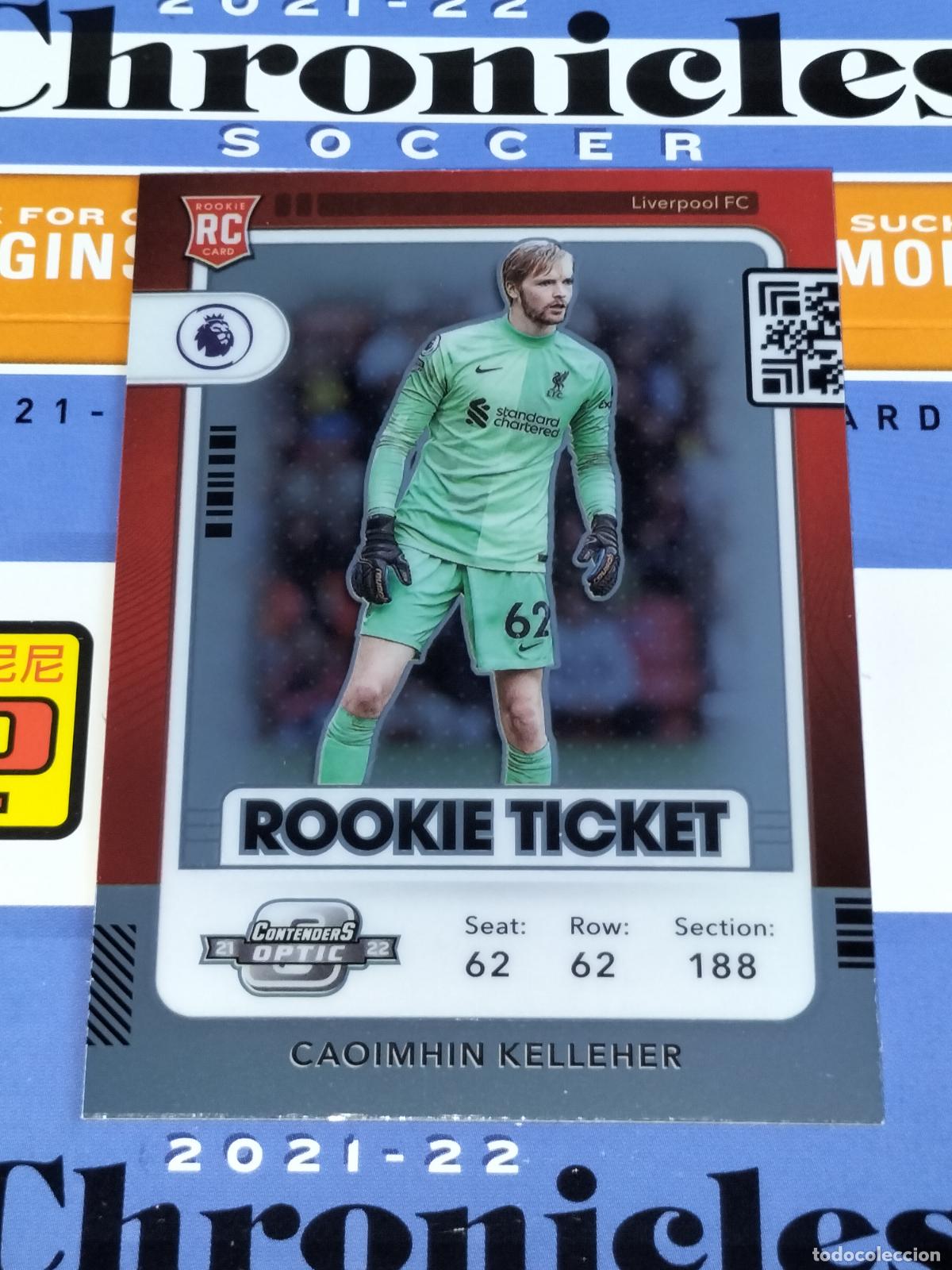 Cromos de f&uacute;tbol: N&ordm; 300 CAOIMHIN KELLEHER RC LIVERPOOL CHRONICLES OPTIC PREMIER SOCCER 2021 2022 21 22 PANINI