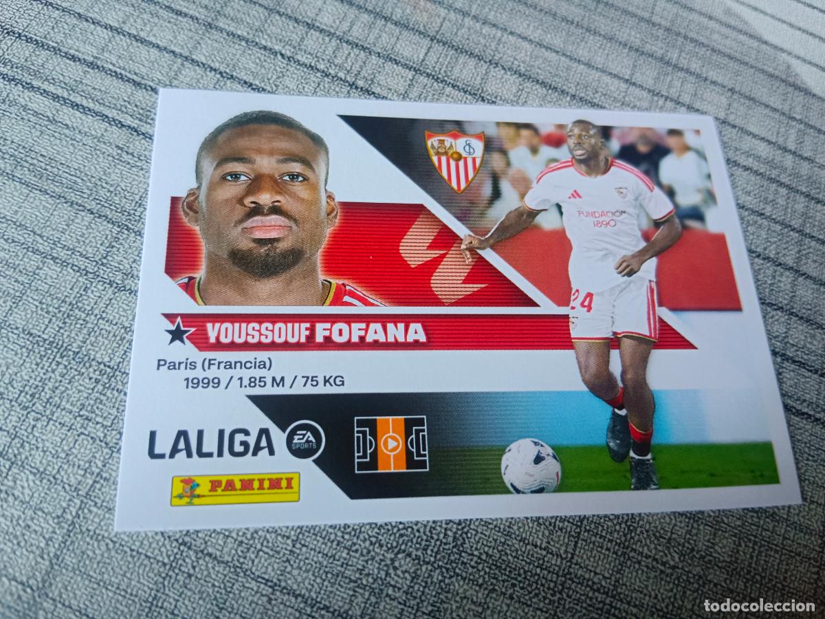Cromos de f&uacute;tbol: TEMPORADA 2026 2027 26 27 COLOCA 11 BIS FOFANA SEVILLA 4&ordf; CUARTA EDICION NUEVO