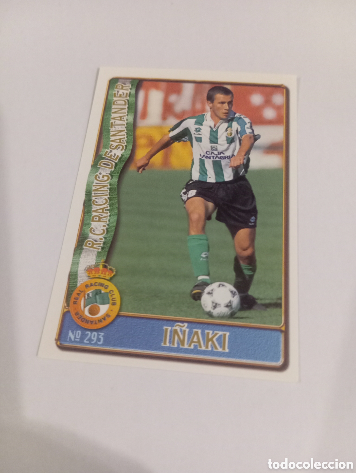Cromos de f&uacute;tbol: 293 I&Ntilde;AKI Racing Santander 96 97 MUNDICROMO FICHAS LIGA 1996 1997