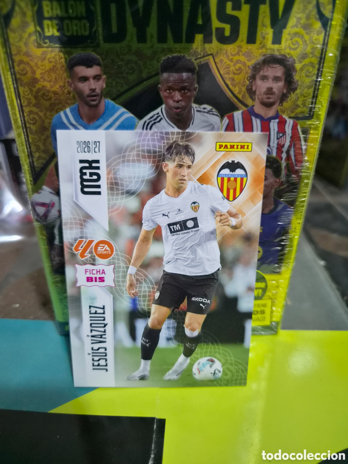 Cromos de f&uacute;tbol: N&deg;351Bis Valencia Jesus V&aacute;zquez Megacracks 26/27