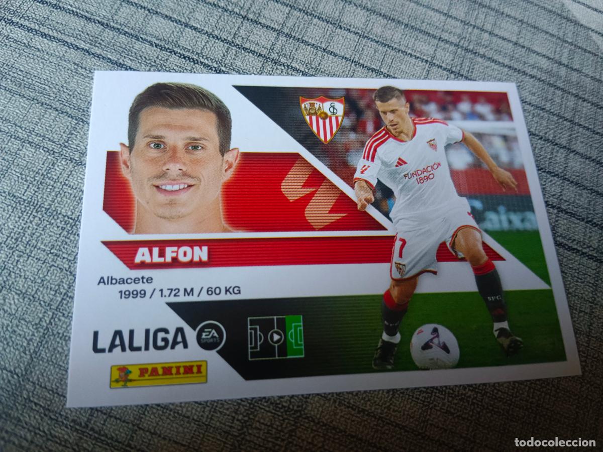 Cromos de f&uacute;tbol: TEMPORADA 2026 2027 26 27 COLOCA 16 BIS ALFON SEVILLA 4&ordf; CUARTA EDICION NUEVO