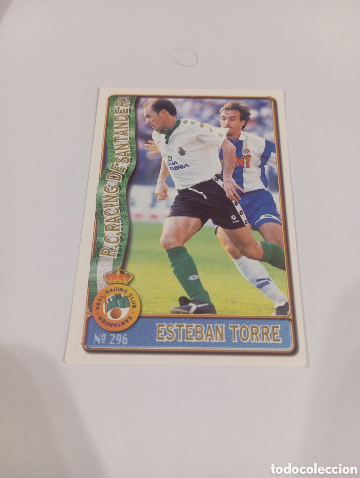 Cromos de f&uacute;tbol: 296 ESTEBAN TORRE Racing Santander 96 97 MUNDICROMO FICHAS LIGA 1996 1997