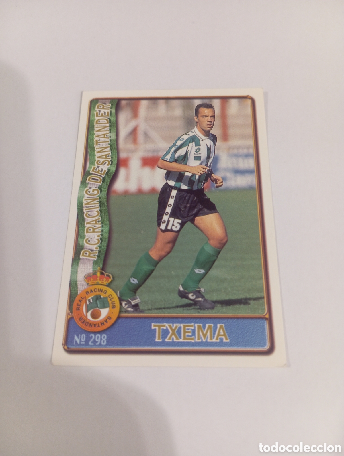 Cromos de f&uacute;tbol: 298 TXEMA Racing Santander 96 97 MUNDICROMO FICHAS LIGA 1996 1997