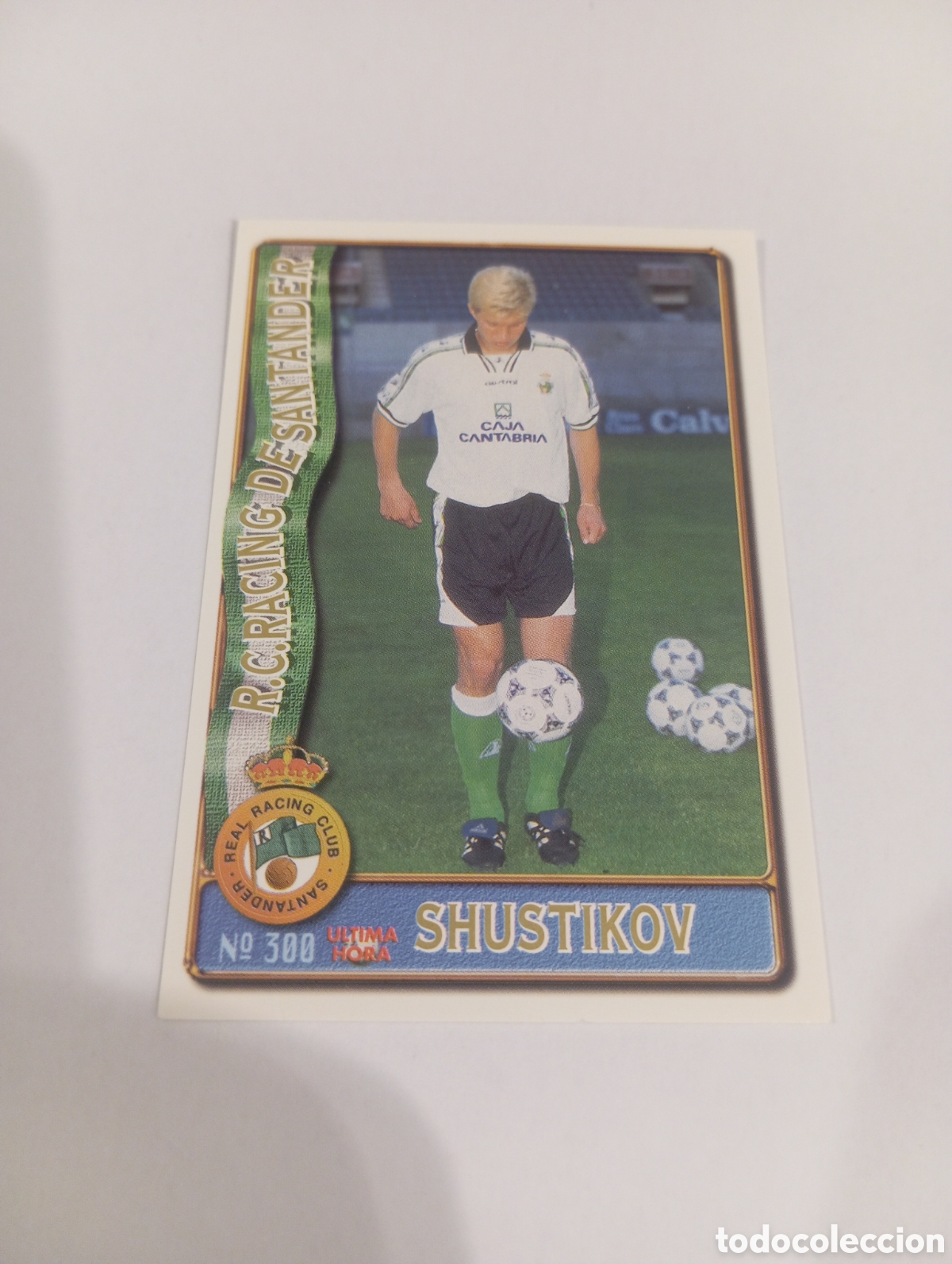Cromos de f&uacute;tbol: 300 SHUSTIKOV UH Racing Santander 96 97 MUNDICROMO FICHAS LIGA 1996 1997