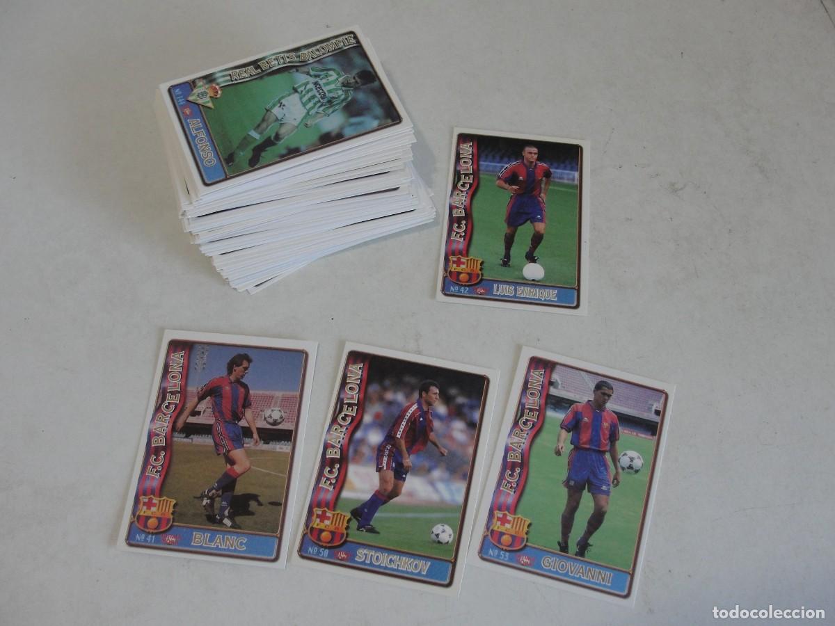 Cromos de f&uacute;tbol: MEGA LOTE FICHAS LIGA 96 97 MUNDI CROMO / 109 TRADINGS CARDS ULTIMA HORA UH - BAJAS - DE TIENDA