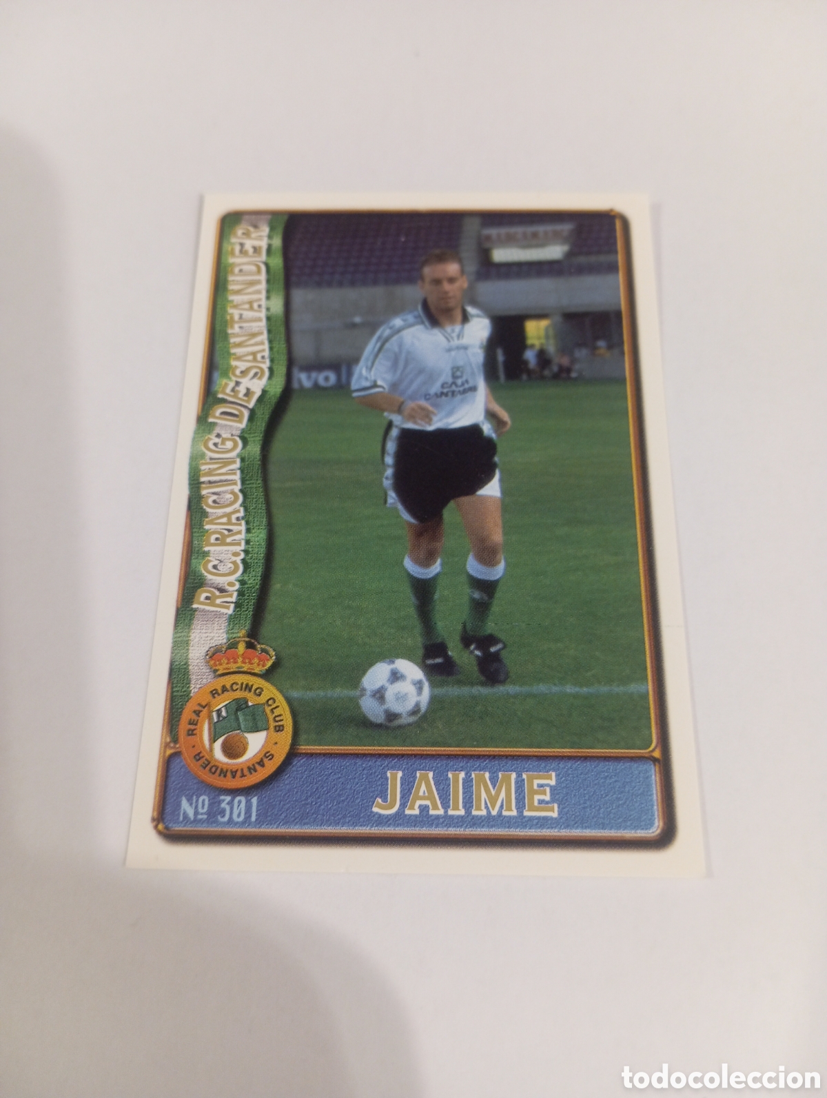 Cromos de f&uacute;tbol: 301 JAIME Racing Santander 96 97 MUNDICROMO FICHAS LIGA 1996 1997