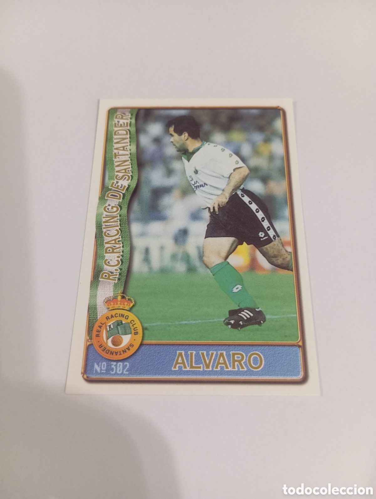 Cromos de f&uacute;tbol: 302 &Aacute;LVARO Racing Santander 96 97 MUNDICROMO FICHAS LIGA 1996 1997