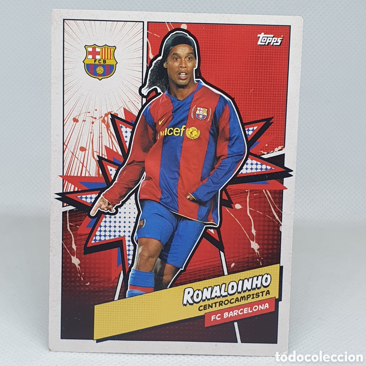 Cromos de f&uacute;tbol: ⚽️ CROMO DE FUTBOL RONALDINHO HEROES TOPPS FC BARCELONA OFFICIAL FAN SET 23/24 - NO PANINI ALBUM