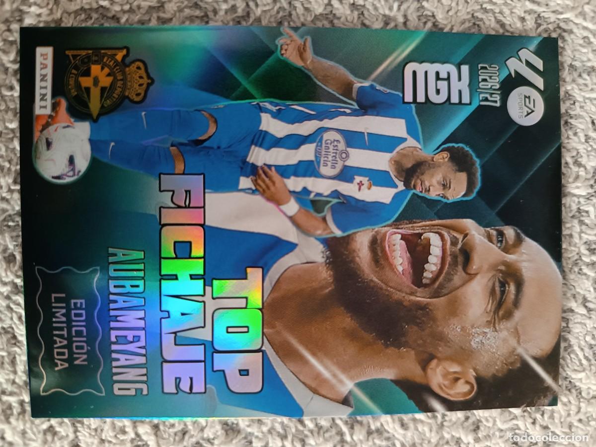 Cromos de f&uacute;tbol: MEGACRACKS 2026-2027 TOP FICHAJE AUBAMEYANG