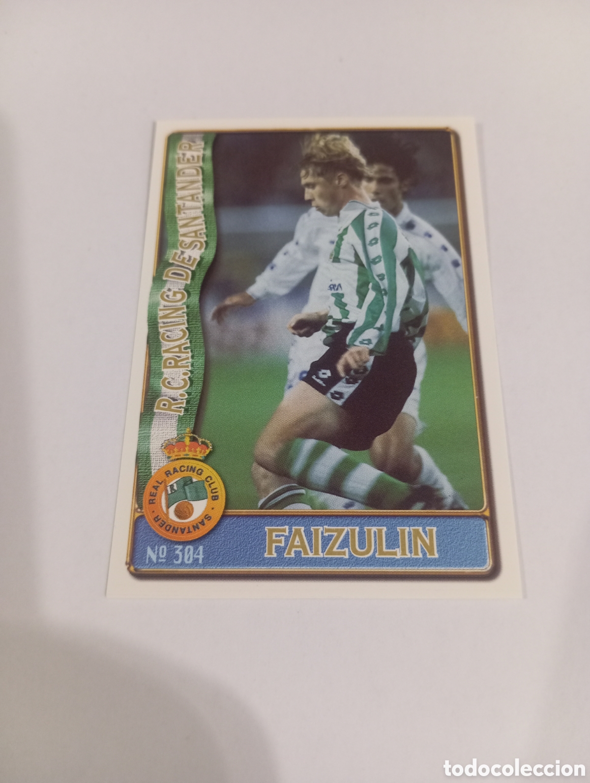 Cromos de f&uacute;tbol: 304 FAIZULIN Racing Santander 96 97 MUNDICROMO FICHAS LIGA 1996 1997