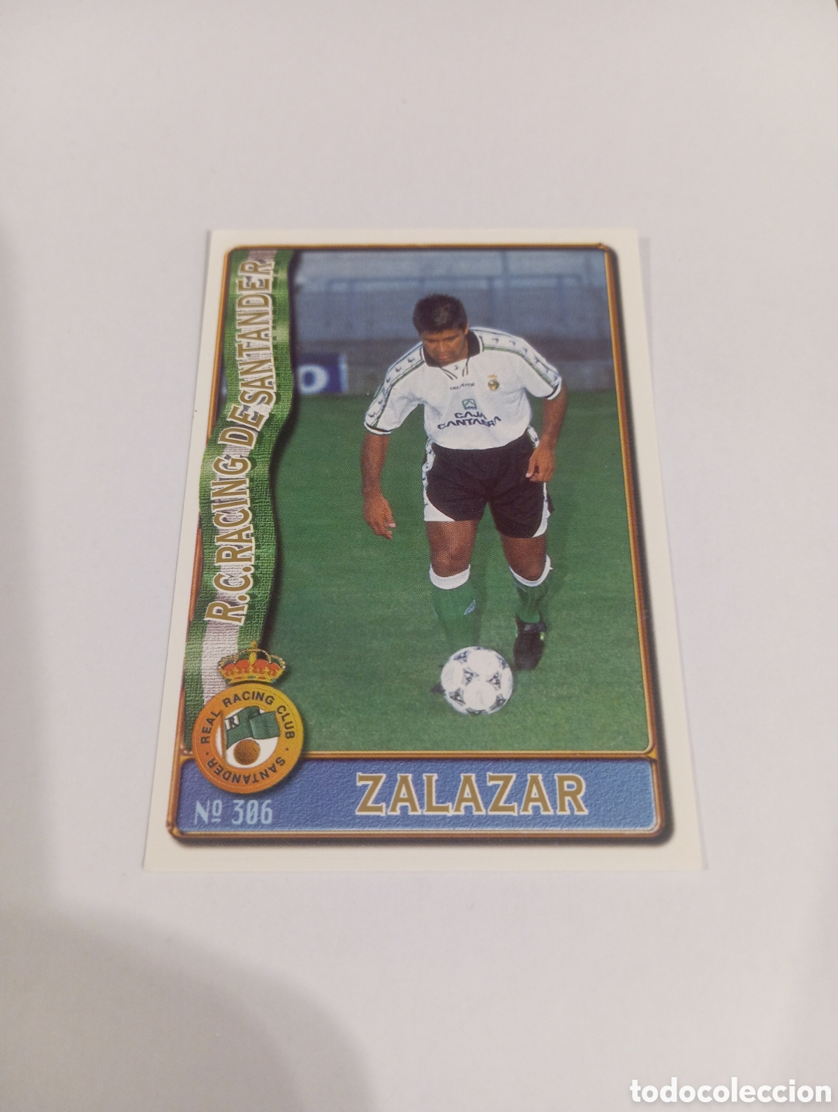Cromos de f&uacute;tbol: 306 ZALAZAR Racing Santander 96 97 MUNDICROMO FICHAS LIGA 1996 1997
