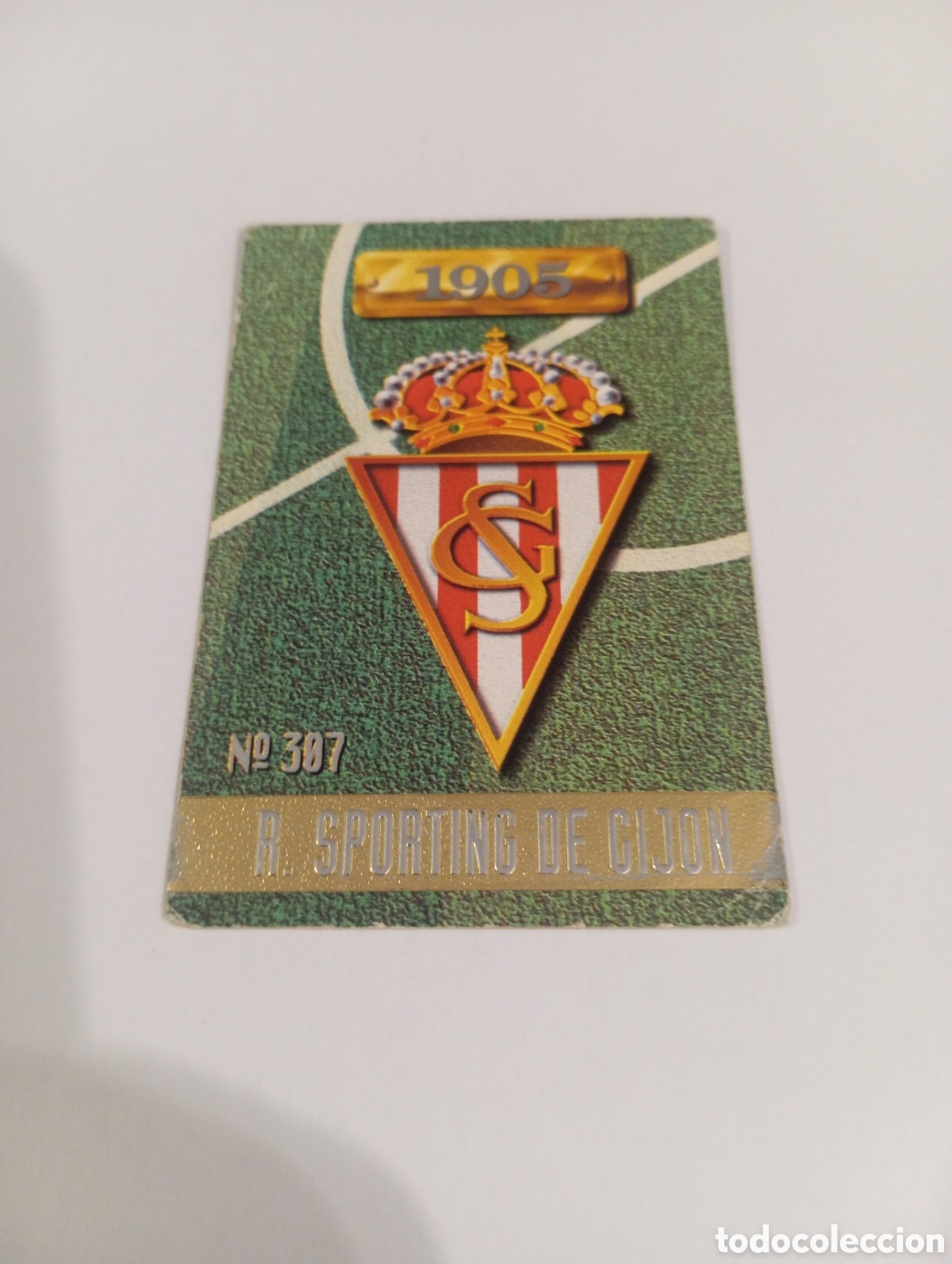 Cromos de f&uacute;tbol: 307 ESCUDO Sporting de Gij&oacute;n 96 97 MUNDICROMO FICHAS LIGA 1996 1997