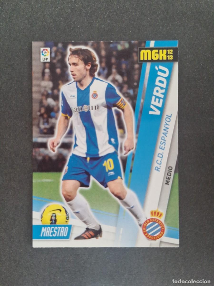 Cromos de f&uacute;tbol: L2 VERDU R. C. D. ESPA&Ntilde;OL 121 PANINI MEGACRACKS 2012 2013 12 13