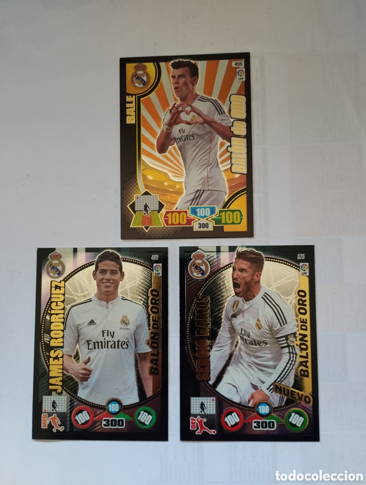 Cromos de f&uacute;tbol: BALONES DE ORO - REAL MADRID - ADRENALYN XL