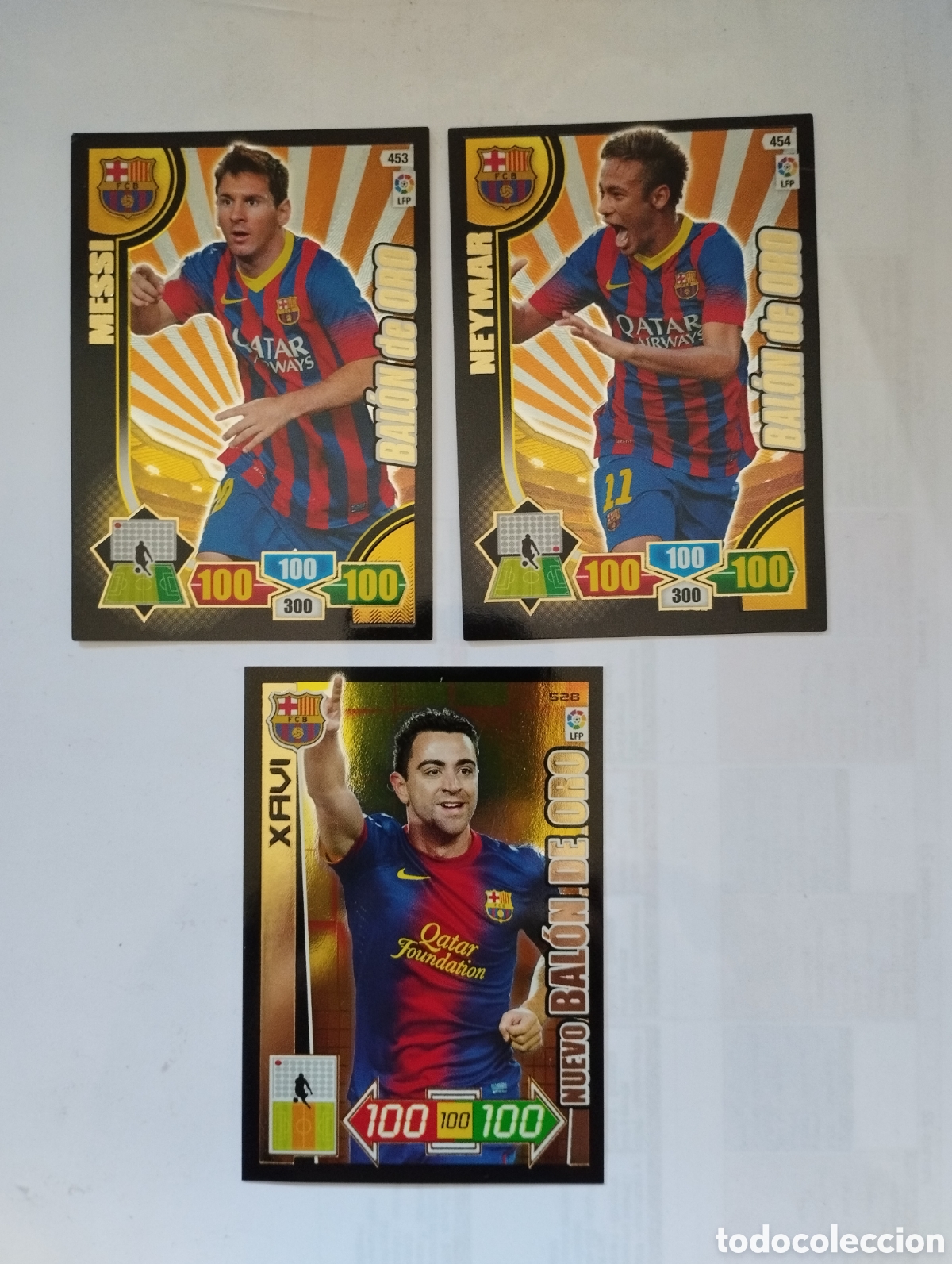 Cromos de f&uacute;tbol: BALONES DE ORO - FC BARCELONA - ADRENALYN XL
