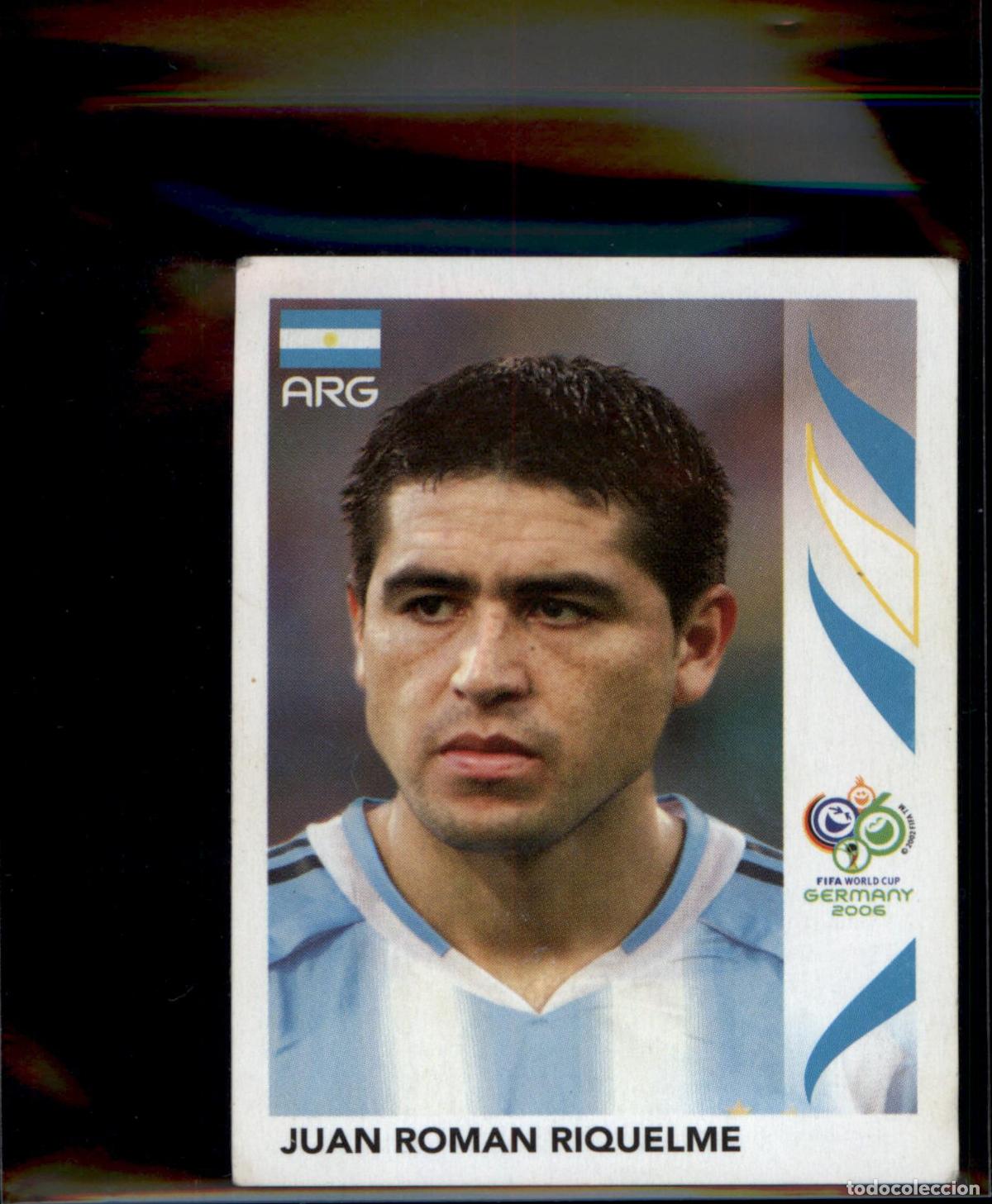 Cromos de f&uacute;tbol: Juan Rom&aacute;n Riquelme N&ordm; 181 Argentina Mundial Alemania 2006 Panini 06 Fifa World Cup Germany