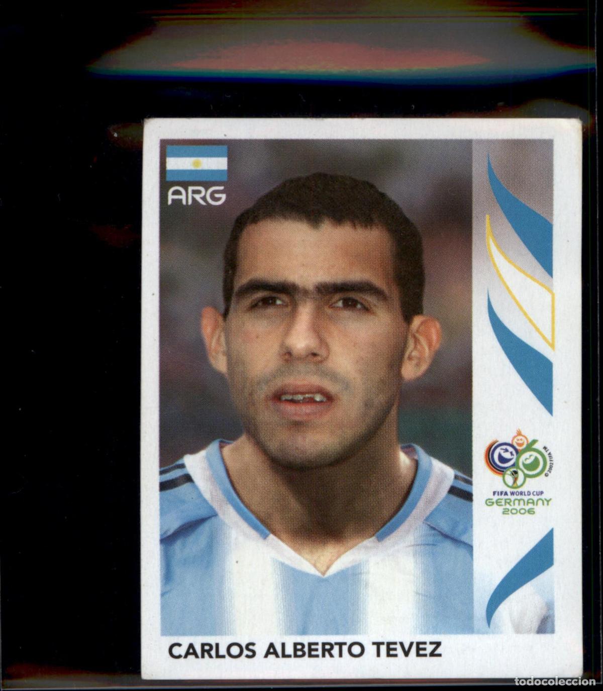 Cromos de f&uacute;tbol: Carlos Alberto T&eacute;vez N&ordm; 187 Argentina Mundial Alemania 2006 Panini 06 Fifa World Cup Germany
