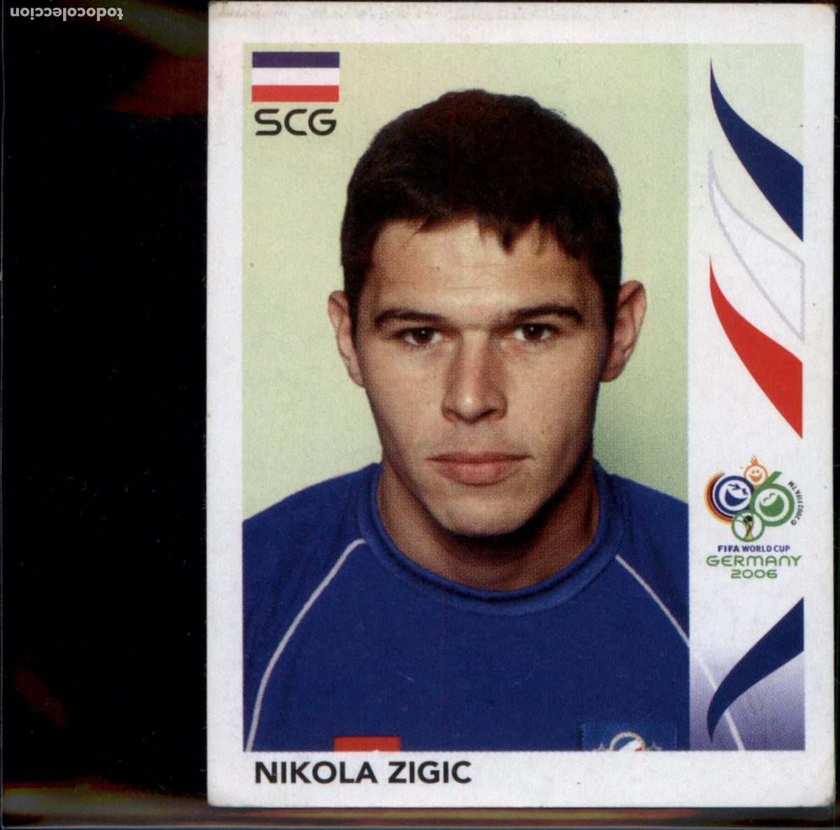 Cromos de f&uacute;tbol: Nikola Zigic N&ordm; 225 Serbia Mundial Alemania 2006 Panini 06 Fifa World Cup Germany