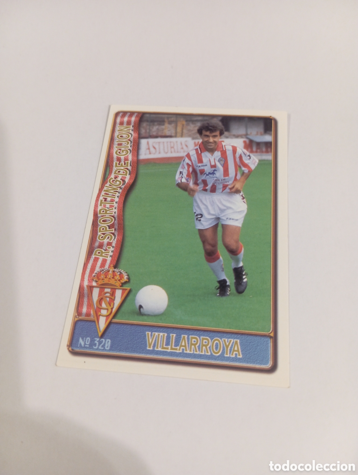 Cromos de f&uacute;tbol: 320 VILLARROYA Sporting de Gij&oacute;n 96 97 MUNDICROMO FICHAS LIGA 1996 1997