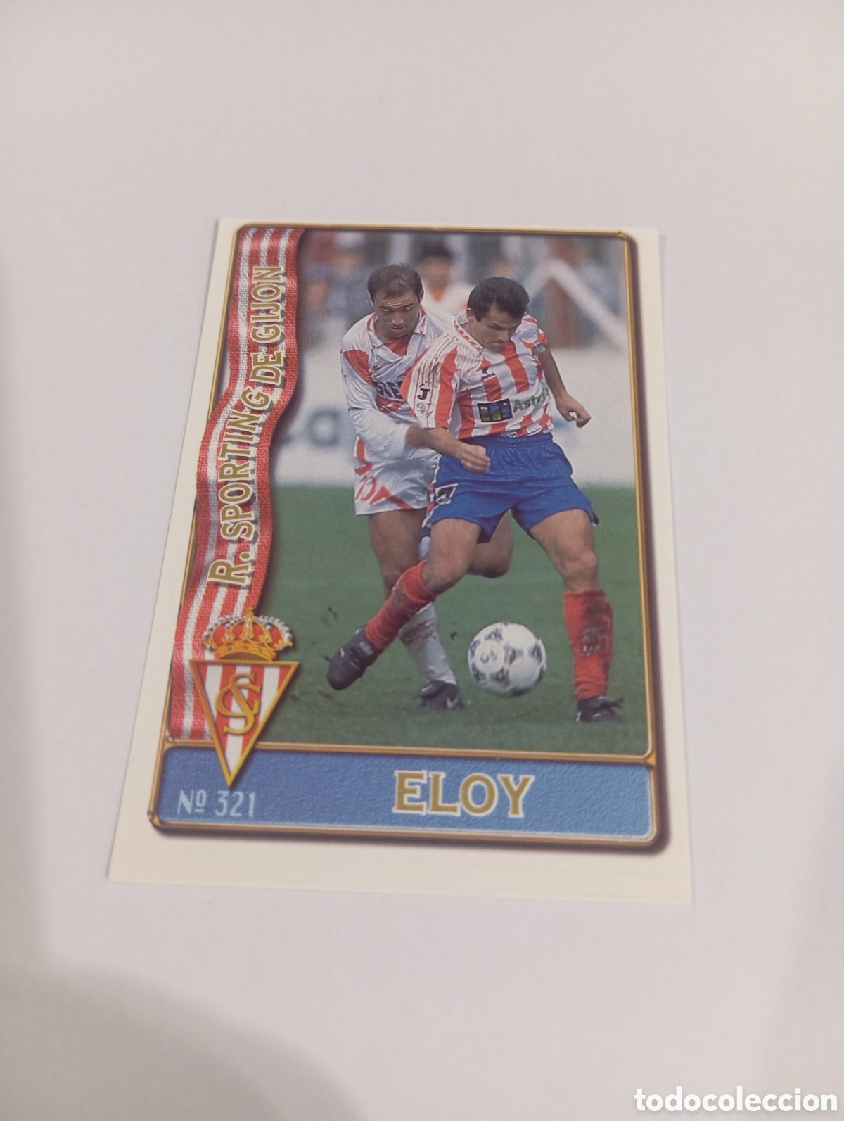 Cromos de f&uacute;tbol: 321 ELOY Sporting de Gij&oacute;n 96 97 MUNDICROMO FICHAS LIGA 1996 1997