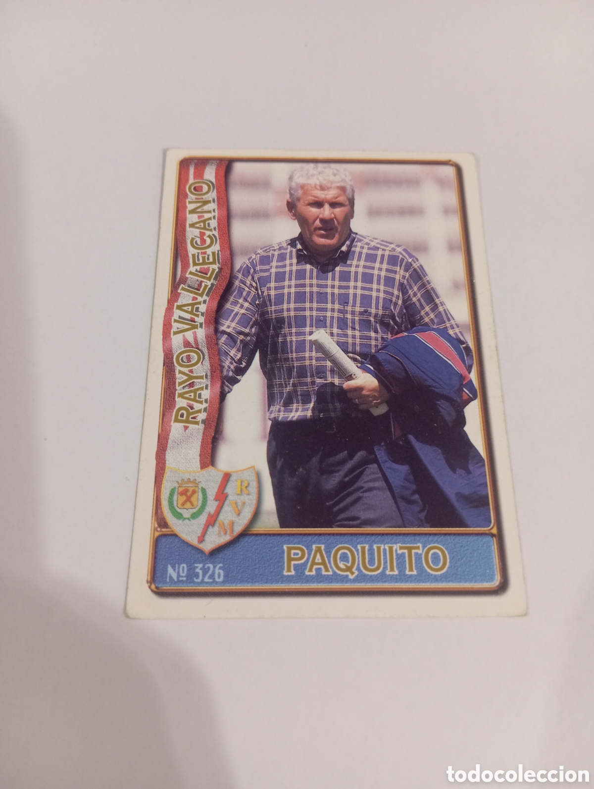 Figurine di Calcio: 326 PAQUITO Rayo Vallecano 96 97 MUNDICROMO FICHAS LIGA 1996 1997