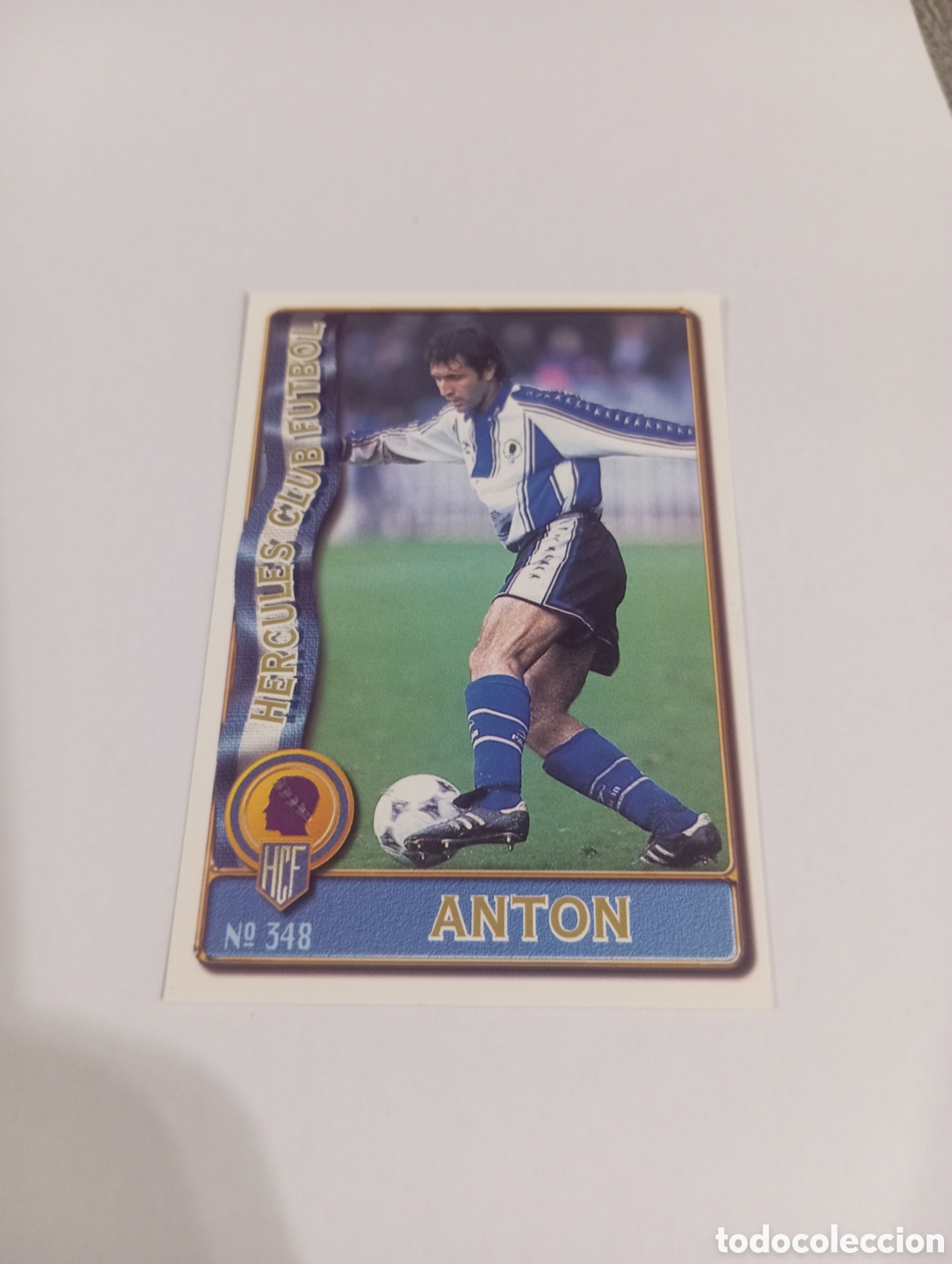 Cromos de f&uacute;tbol: 348 ANTON H&eacute;rcules 96 97 MUNDICROMO FICHAS LIGA 1996 1997