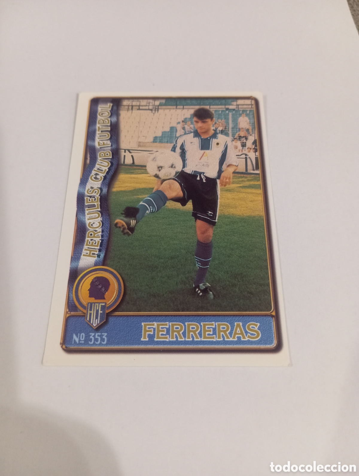 Cromos de f&uacute;tbol: 353 FERRERAS H&eacute;rcules 96 97 MUNDICROMO FICHAS LIGA 1996 1997