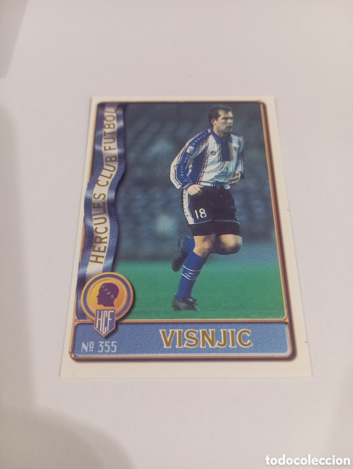 Cromos de f&uacute;tbol: 355 VISNJIC H&eacute;rcules 96 97 MUNDICROMO FICHAS LIGA 1996 1997