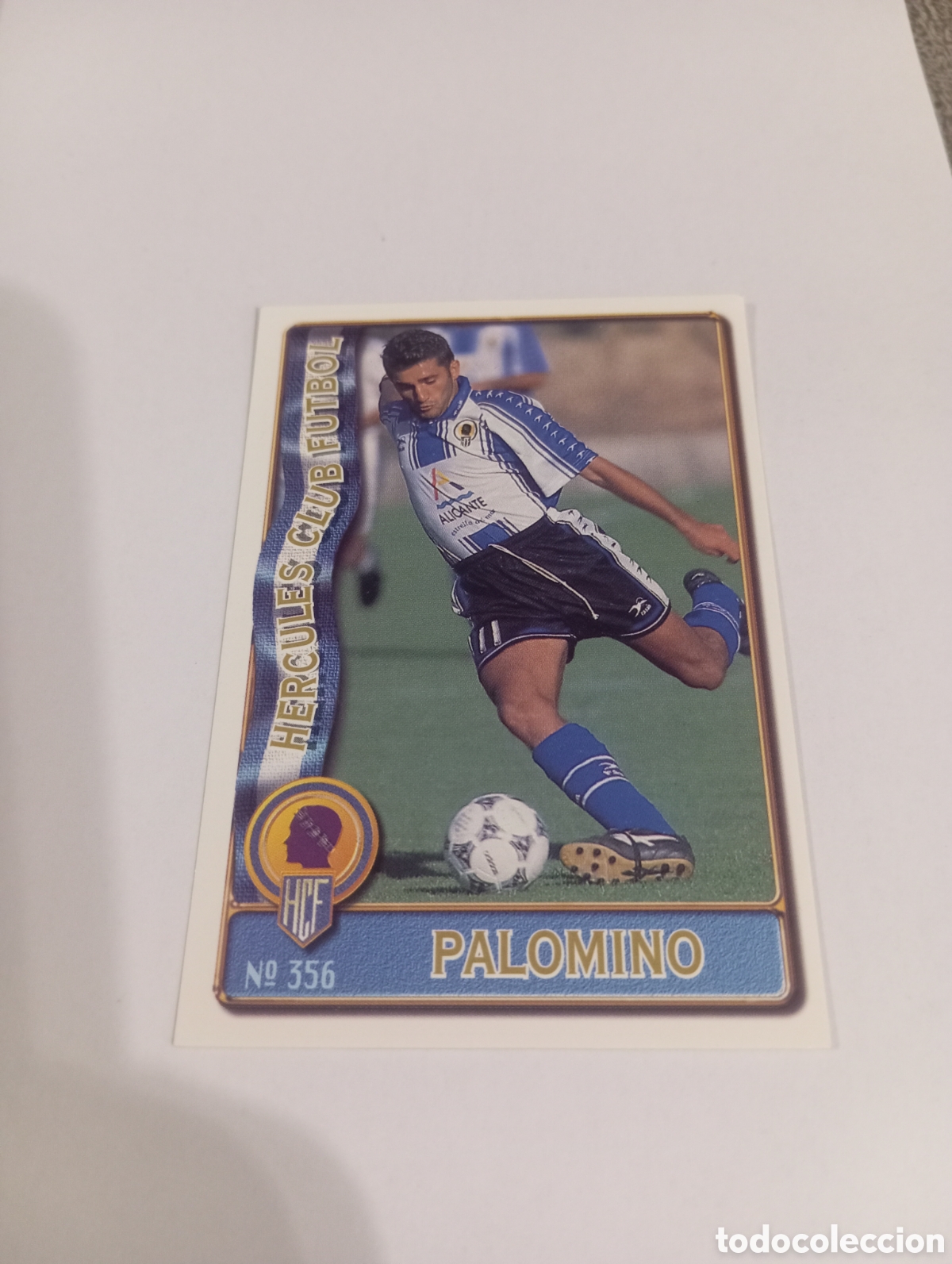 Cromos de f&uacute;tbol: 356 PALOMINO H&eacute;rcules 96 97 MUNDICROMO FICHAS LIGA 1996 1997