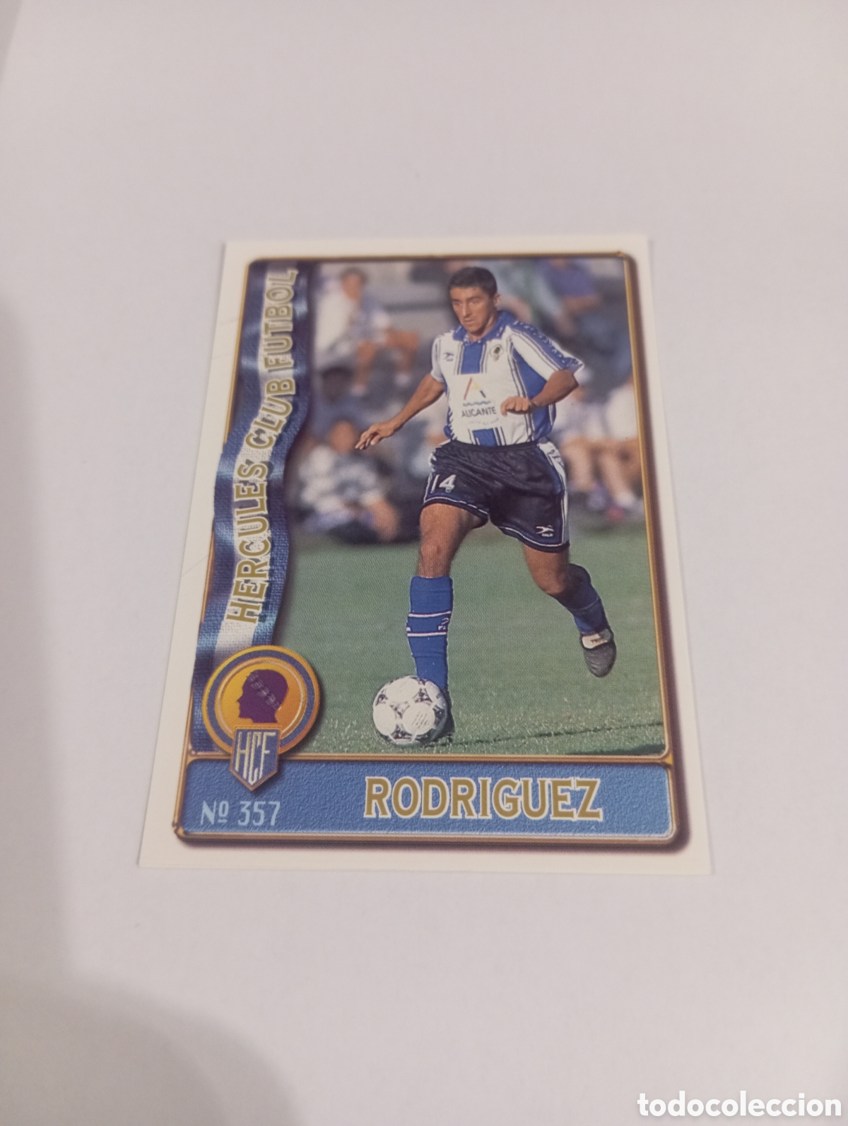 Cromos de f&uacute;tbol: 357 RODR&Iacute;GUEZ H&eacute;rcules 96 97 MUNDICROMO FICHAS LIGA 1996 1997