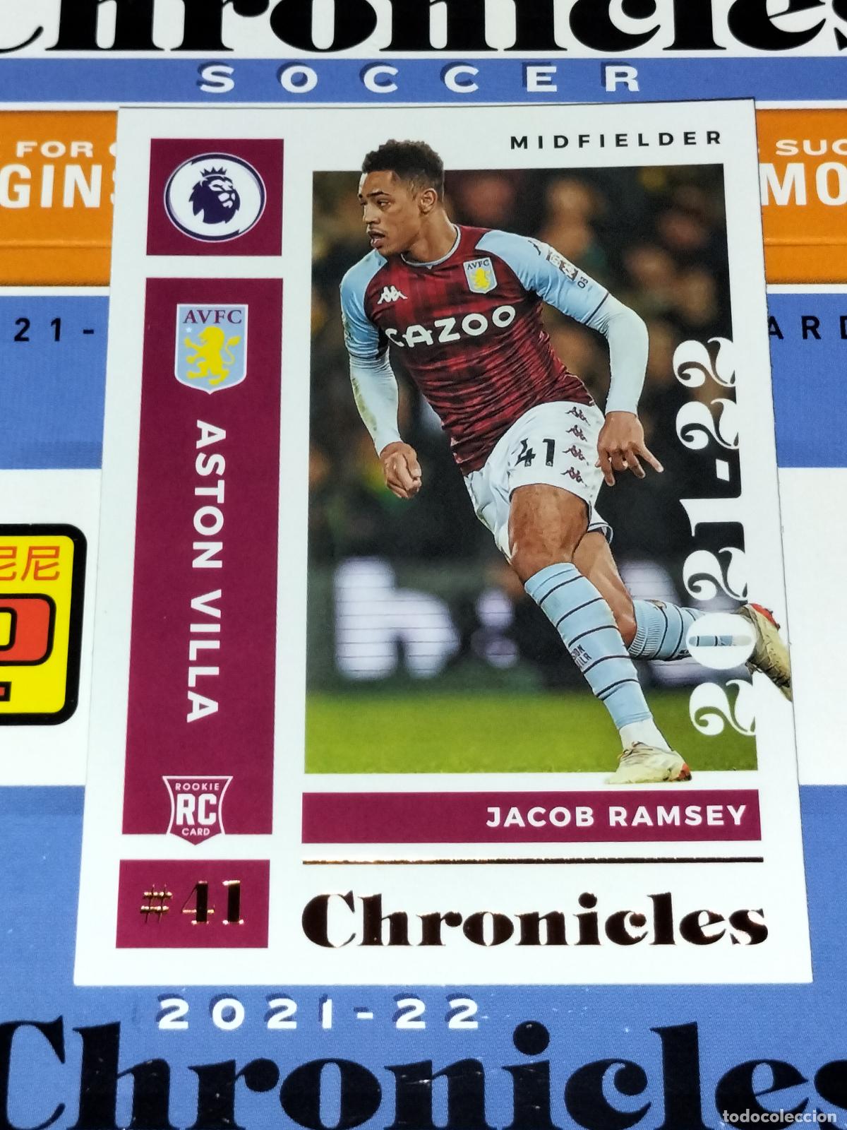 Cromos de f&uacute;tbol: N&ordm; 4 JACOB RAMSEY RC ROOKIE ASTON VILLA CARD CHRONICLES PREMIER SOCCER 2021 2022 21 22 PANINI