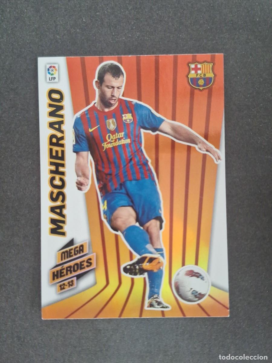 Cromos de f&uacute;tbol: L2 MASCHERANO F. C. BARCELONA MEGA HEROES 374 PANINI MEGACRACKS 2012 2013 12 13