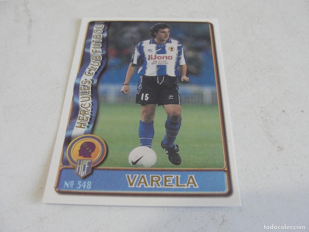 Cromos de f&uacute;tbol: MUNDICROMO FICHAS LIGA 96 97 - HERCULES 348 - VARELA - BAJA - COMO NUEVO DE HOY