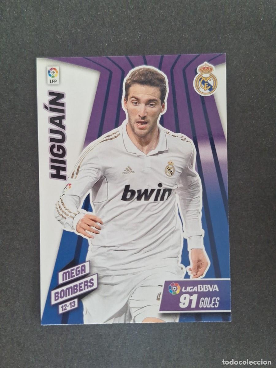 Cromos de f&uacute;tbol: L2 HIGUAIN REAL MADRID MEGA BOMBERS 411 PANINI MEGACRACKS 2012 2013 12 13