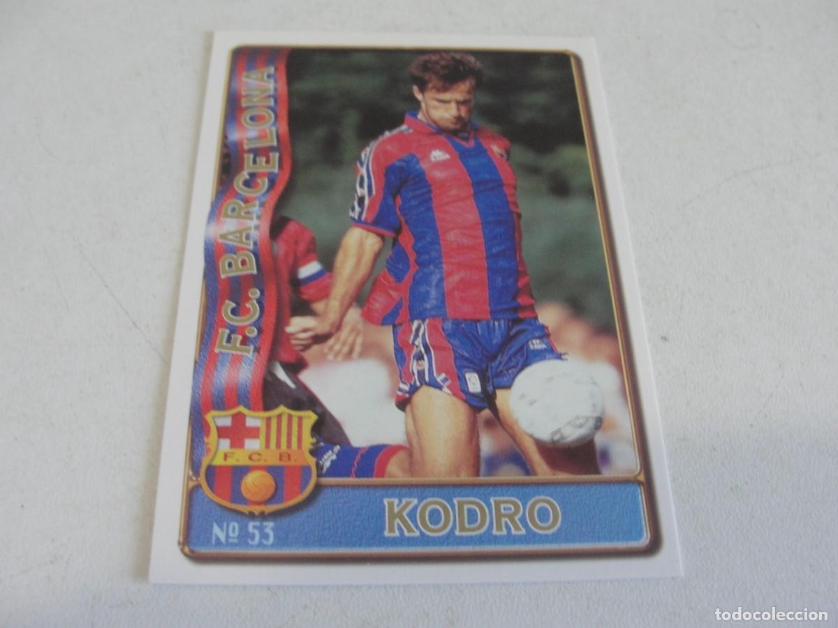 Cromos de f&uacute;tbol: MUNDICROMO FICHAS 96 97 - BAJA - KODRO - BARCELONA 53 - NUEVO A ESTRENAR
